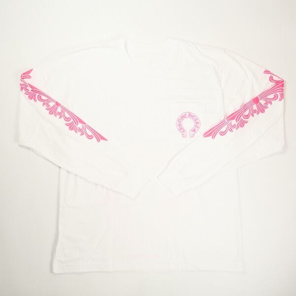 Size【L】 CHROME HEARTS クロム・ハーツ HORSESHOE L/S TEE WHITE