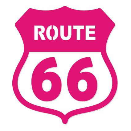 【受注生産】ROUTE66 カッティングステッカー01