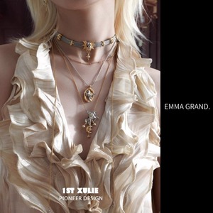 夢空を駆けるペガサスの星環ネックレス E00634