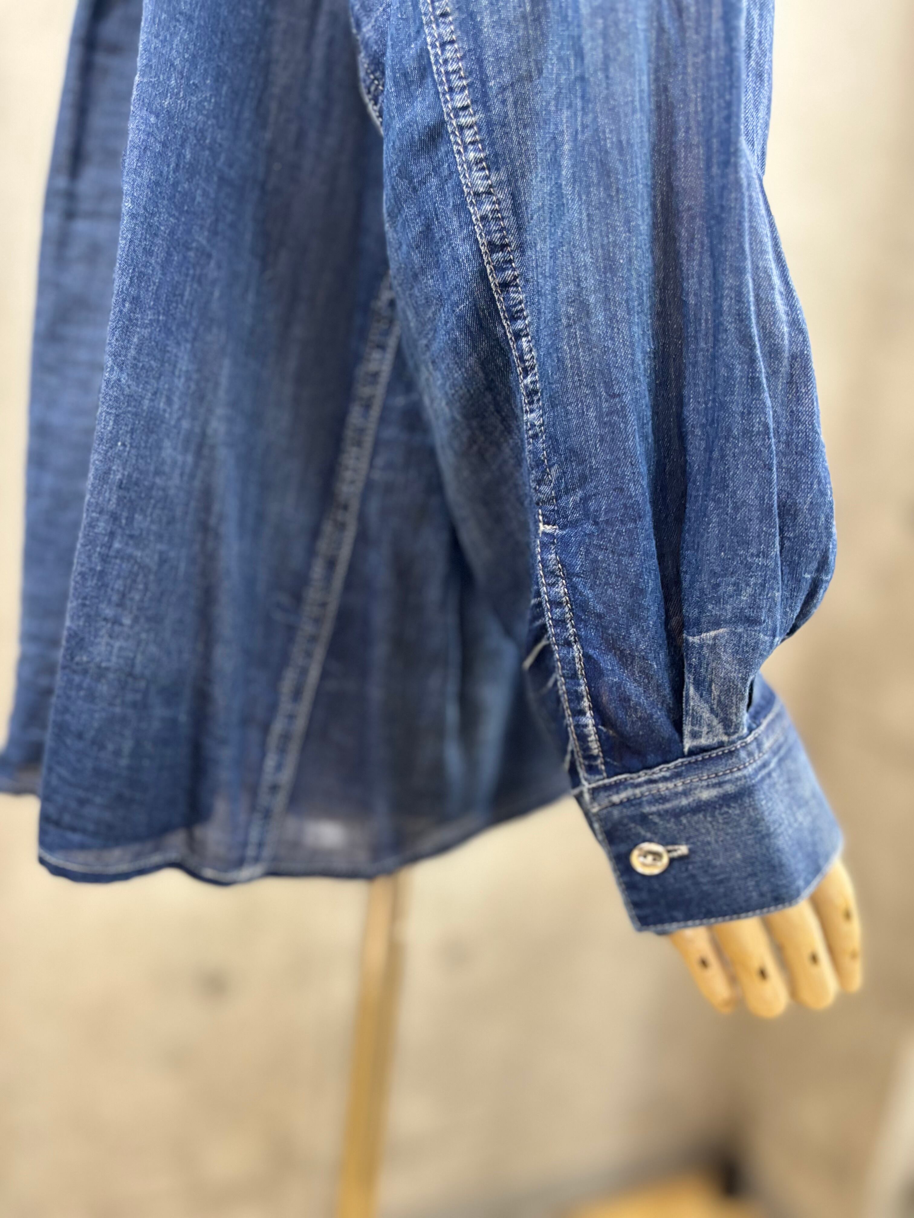 送料無料】CYNICAL(シニカル)シアーデニムシャツ シアー シャツ