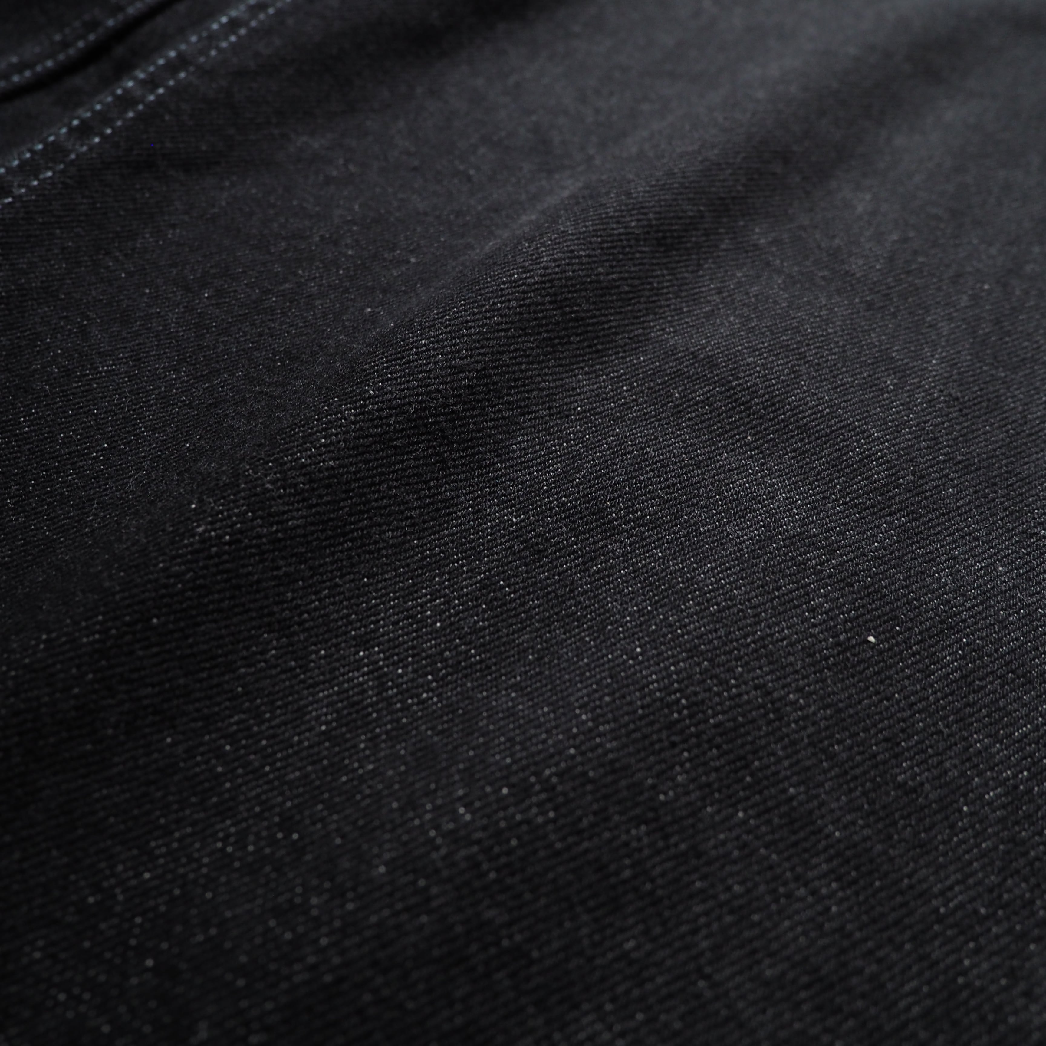 ” Montage ” Back logo painted Black loose Buggy Denim pants