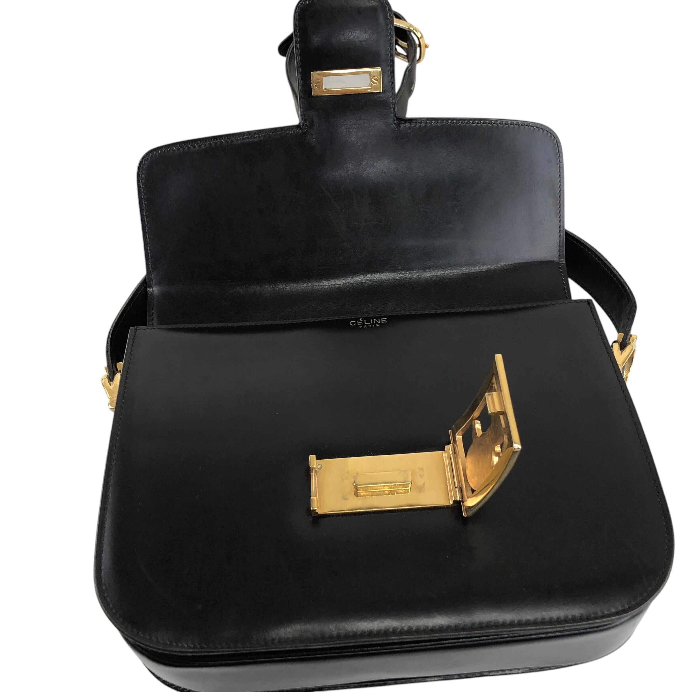 CELINE セリーヌ ショルダーバッグ ブラック 馬車 ホースキャリッジ