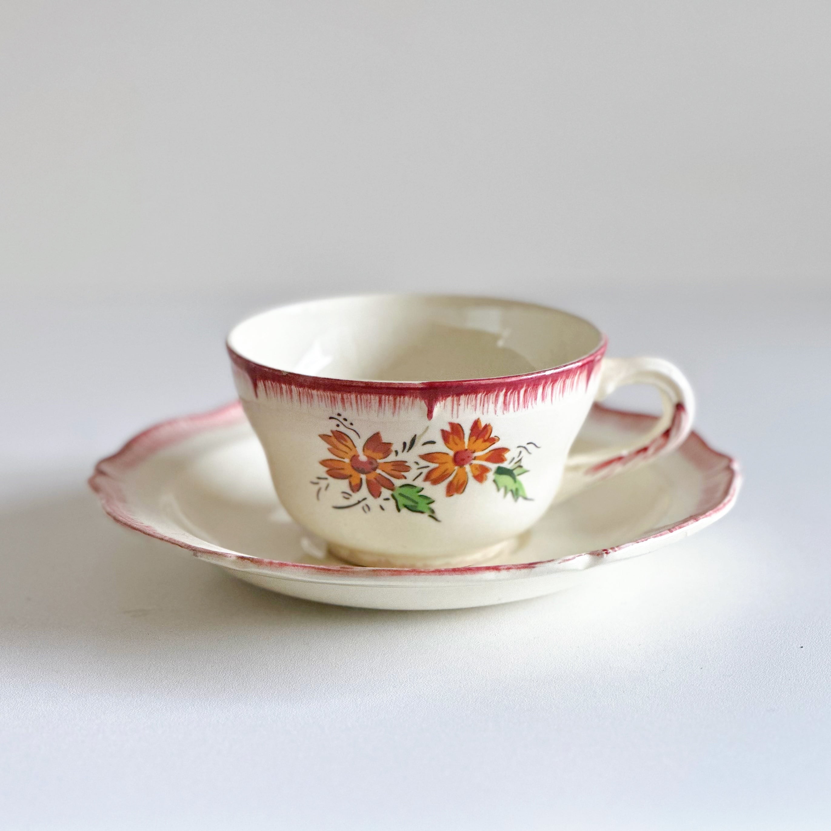 Creil et Montereau クレイユ・モントロー カップ&ソーサー A