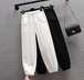 【大きいサイズXL-5XL】ファッションパンツ♪ブラック/ホワイト2色展開◆#schofh-2a20027