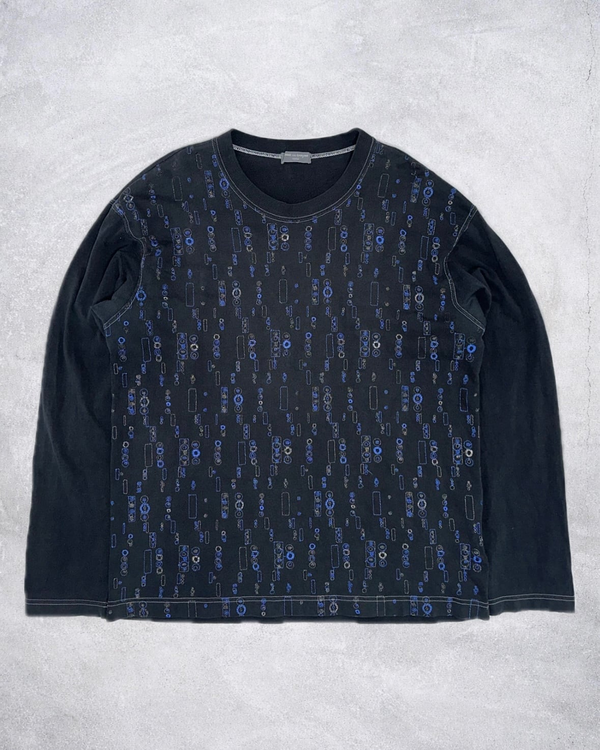 AD2002 COMME des GARÇONS HOMME Embroidery Grid Long Sleeve | Jurell