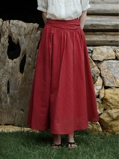 Coquelicot Waist Gather Skirt F0747