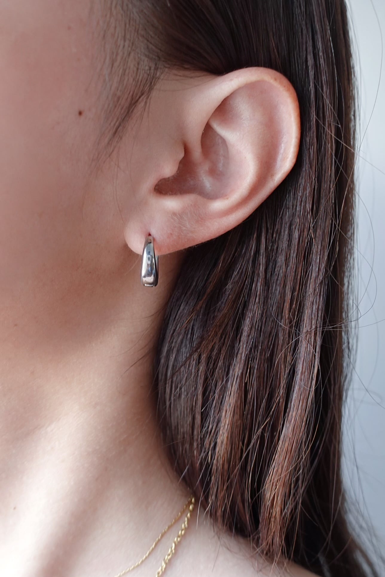 drop hoop pierce | 金属アレルギー対応のアクセサリー crea.jewelry