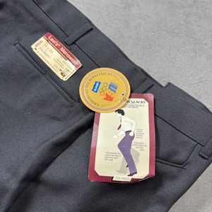 【DEAD STOCK】80s Levi's ACTION SLACKS STA-PREST Black W38L29 古着
