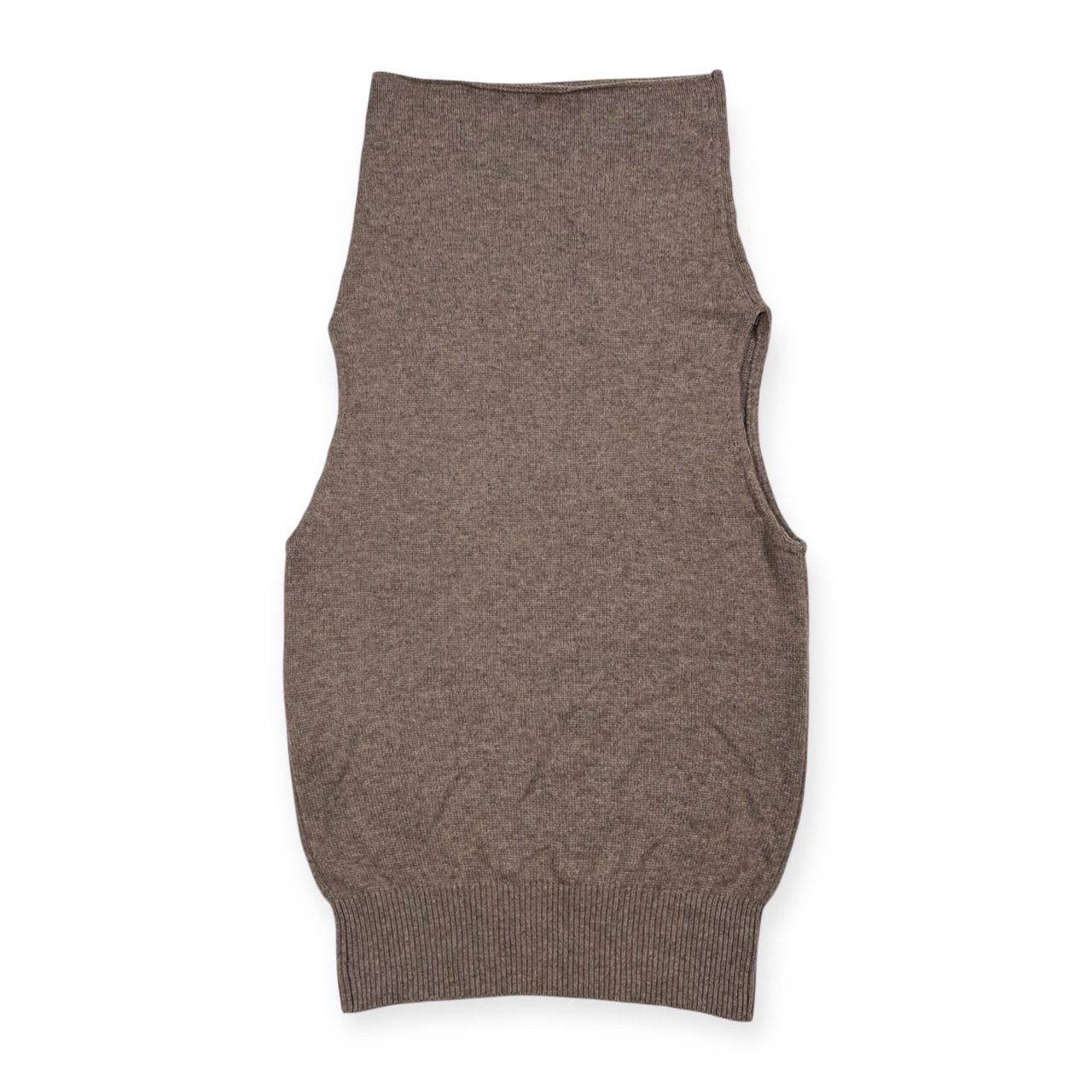 カシミヤ100% Blue ibox タートルネック カシミア ニット ベスト サイズ M /ボトルネック/日本製