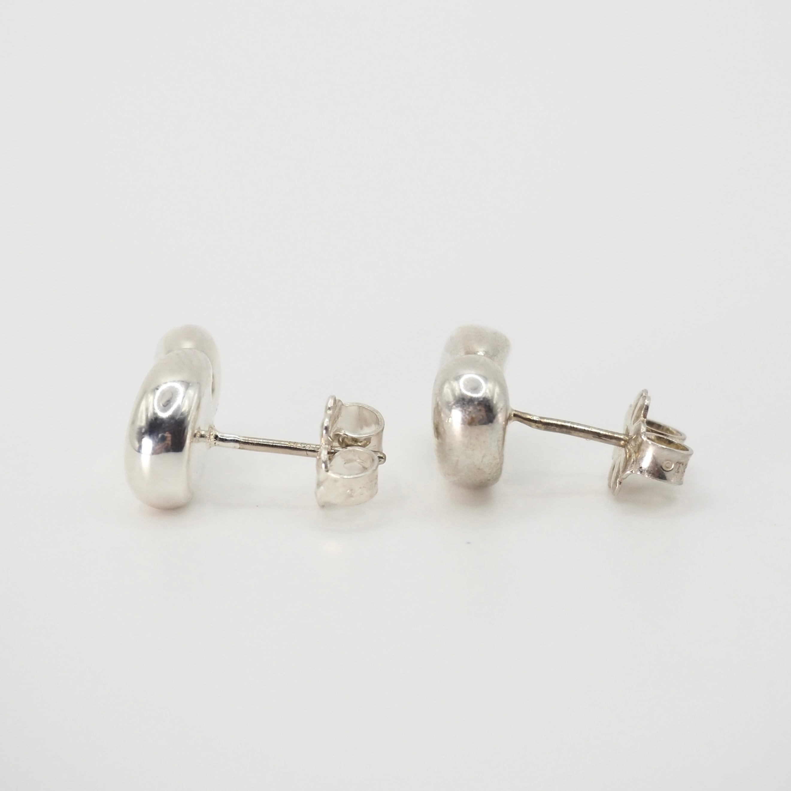 Tiffany & Co. ビーン型ピアス 925シルバー Tiffany&Co. エルサペレッティ ビーン デザイン ピアス シルバー925