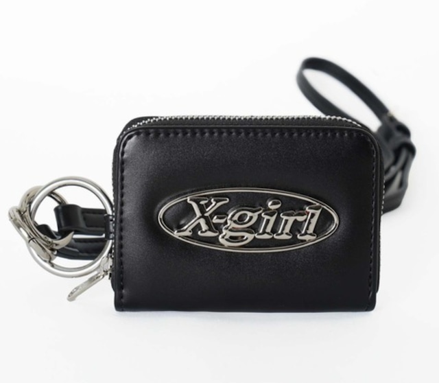 X-girl】OVAL LOGO COIN & CARD CASE 財布 コインケース カード