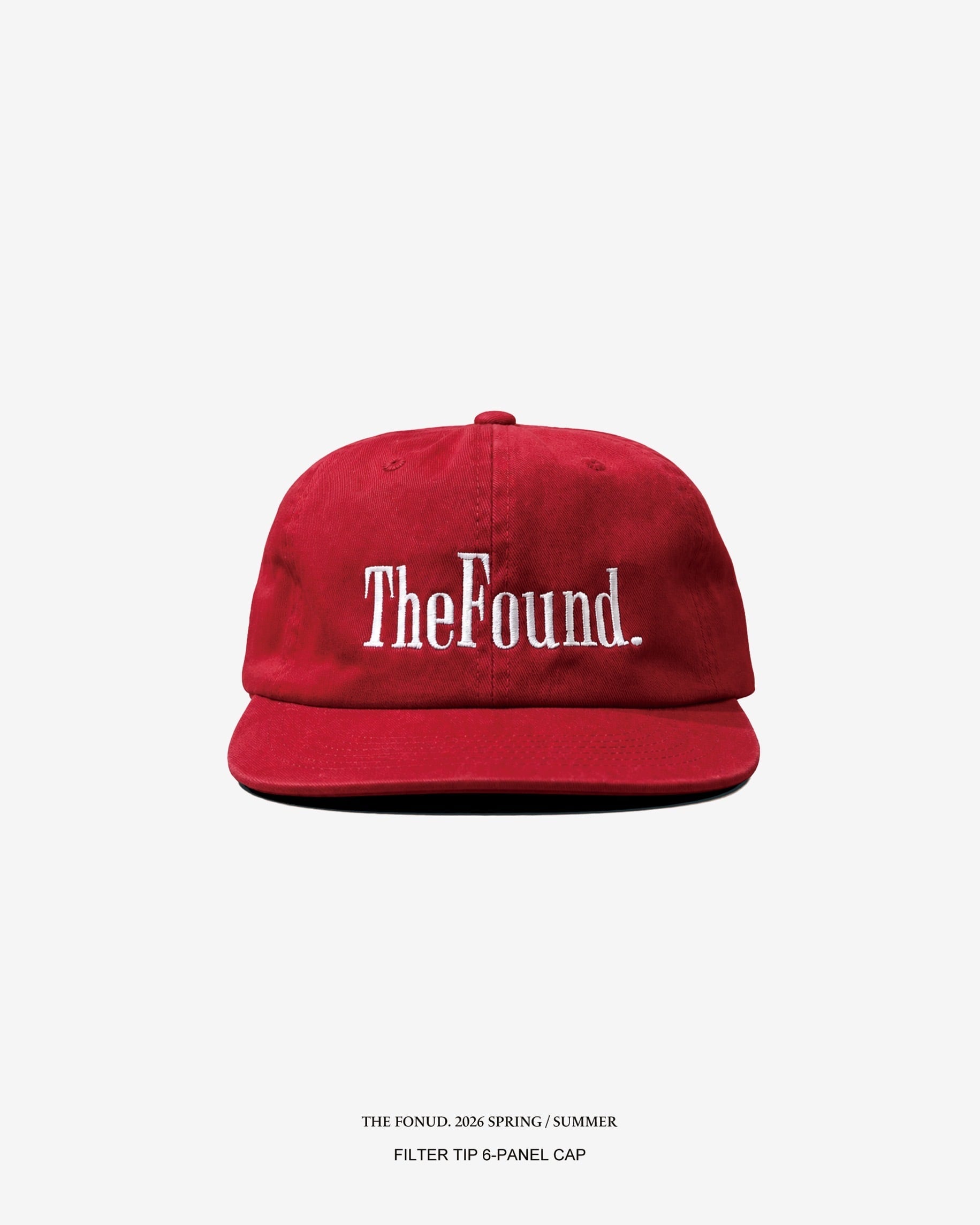 FILTER TIP 6-PANEL CAP RED