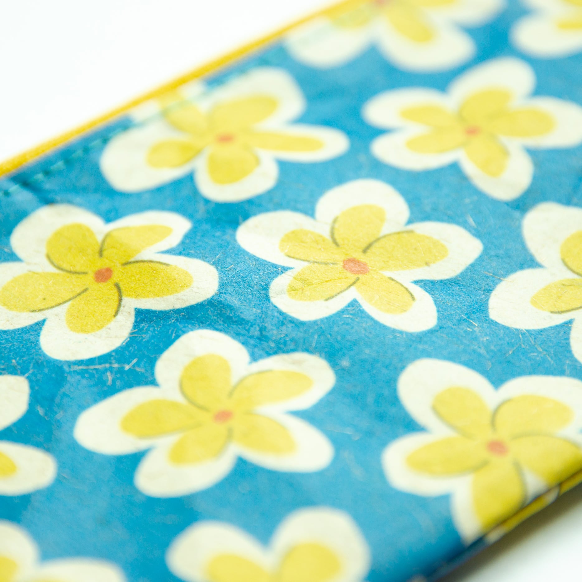 Ashi｜亜紙 Flat Pouch S＊Plumeria 紙ポーチ 花柄 植物柄 プルメリア