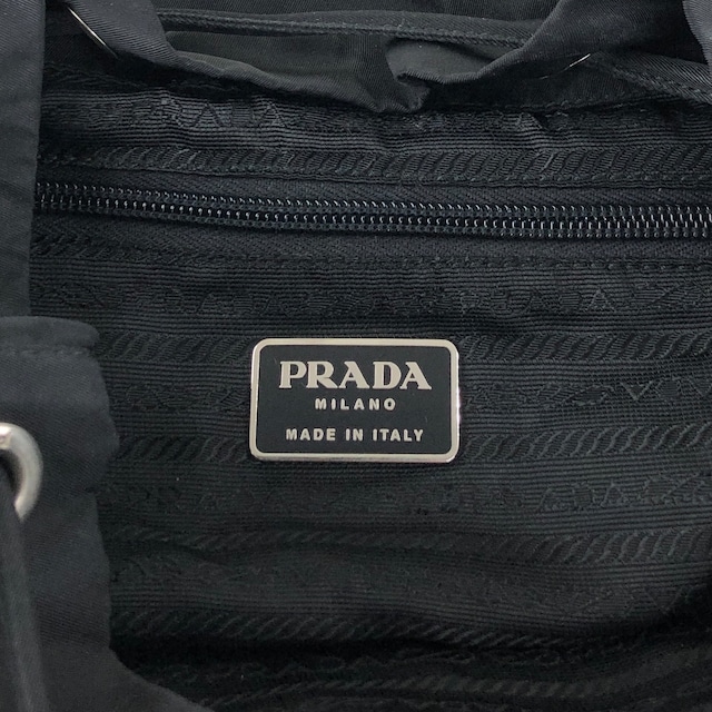 PRADA プラダ バックパック ブラック トライアングルロゴ ナイロン フロントバックル vintage ヴィンテージ オールド f788mi