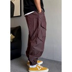 Side Pocket Cropped Wide Cargo Pants ◇4color H0851