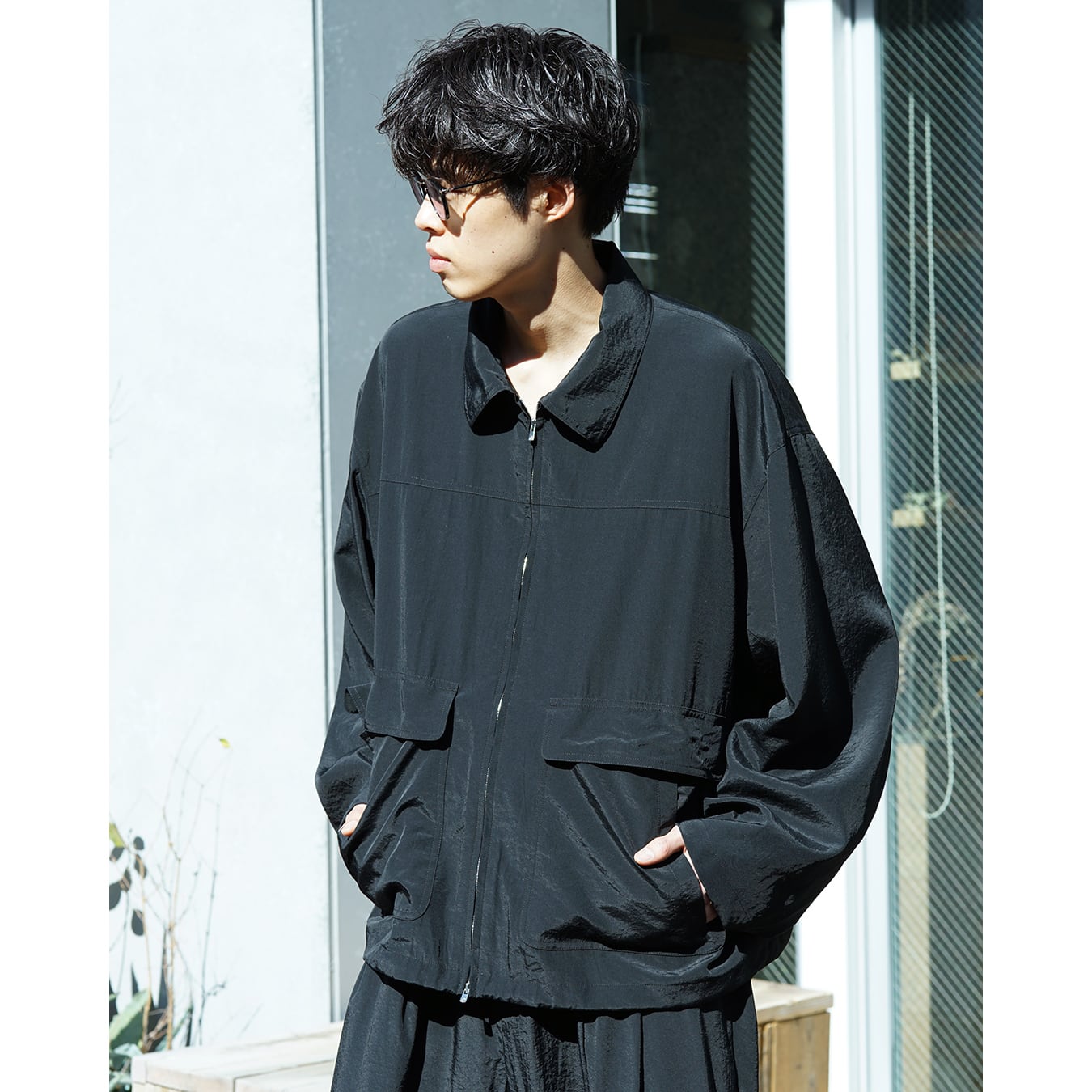 Blanc YM] (ブランワイエム) BL-26S-SSCWJ Salt Shrink Cupro Work JKT