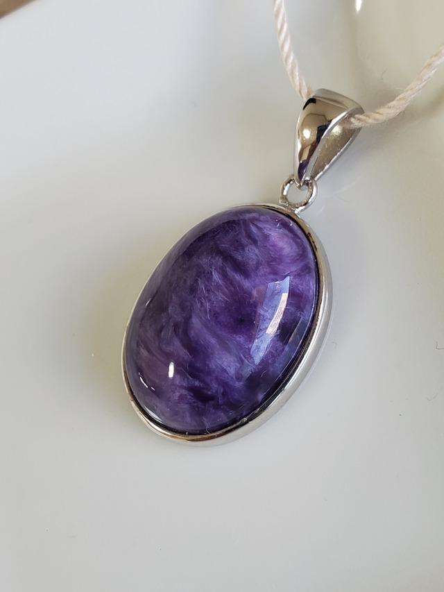 チャロアイト925silver ハンドメイドアクセサリー  ペンダントップ