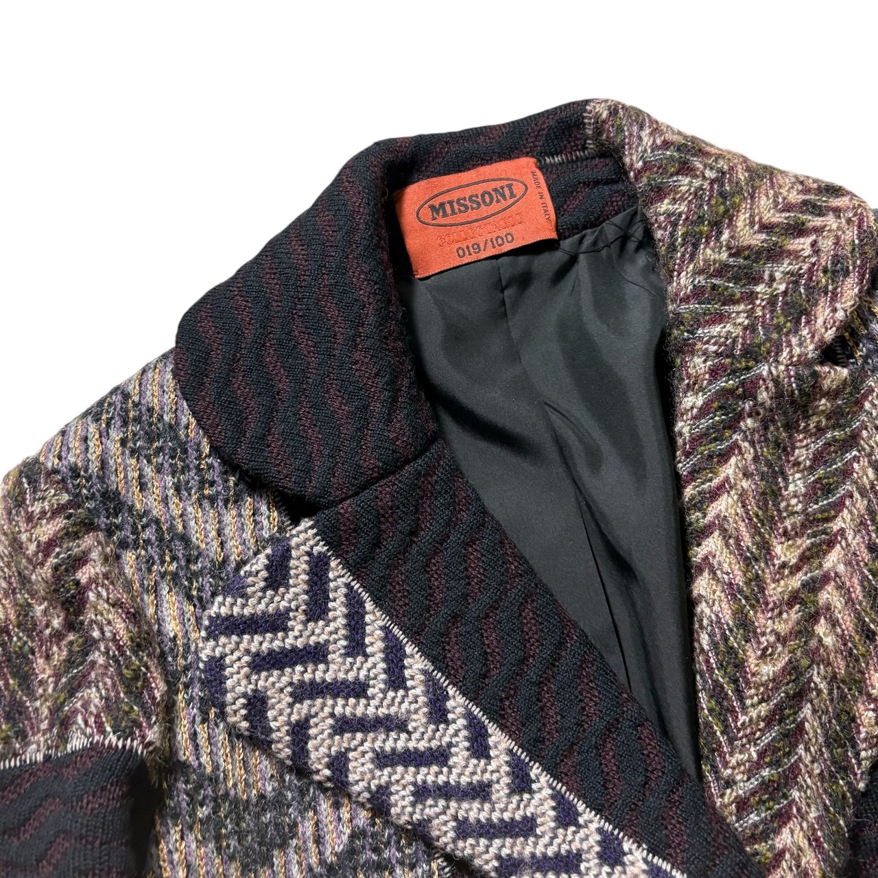 MISSONI patchwork knit coat