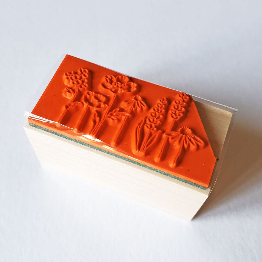 Hutte paper works スタンプ 春の野花 STP-120 | 文具雑貨 RAIN DROPS