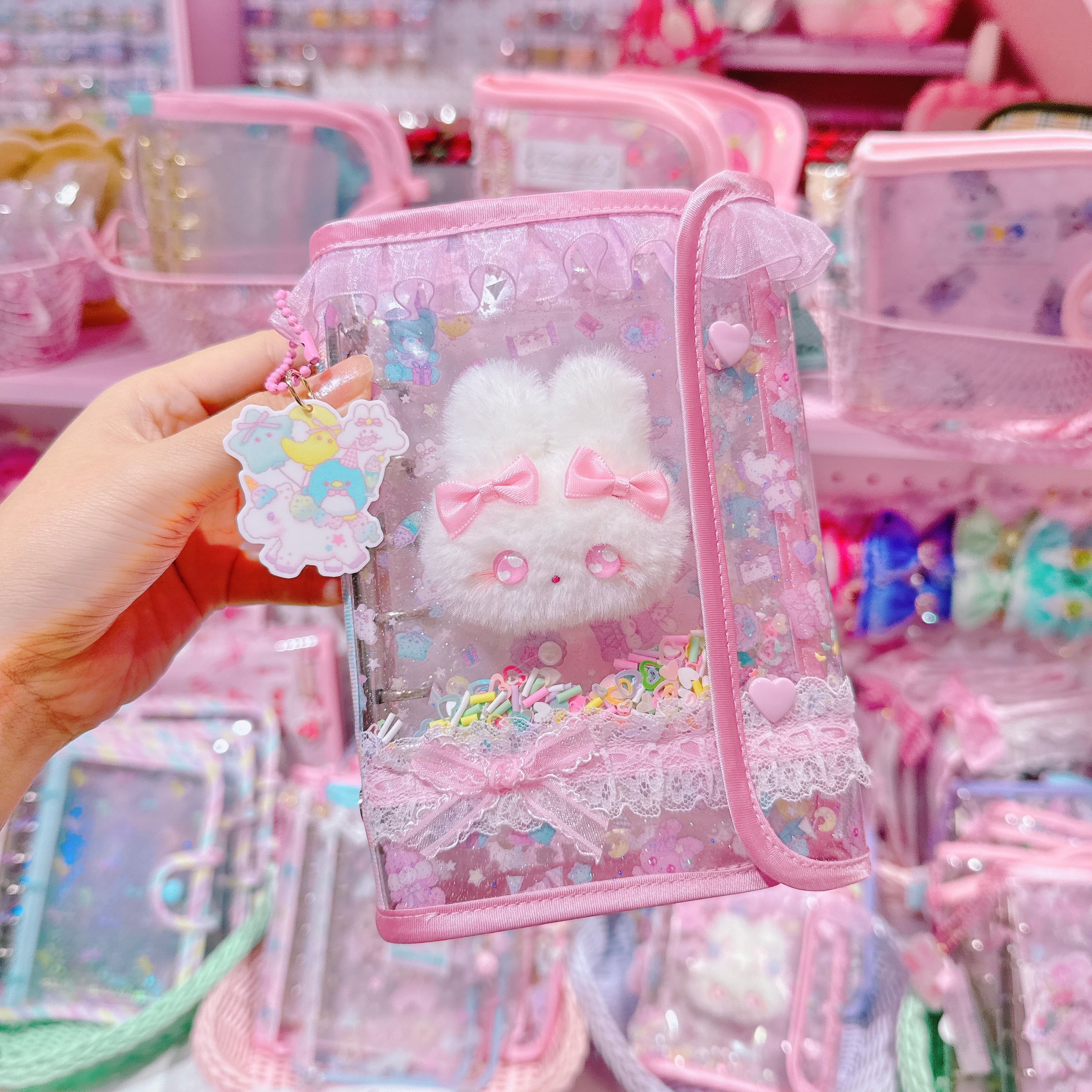 【E7】149-3ぬいぐるみ付シール帳(6穴)