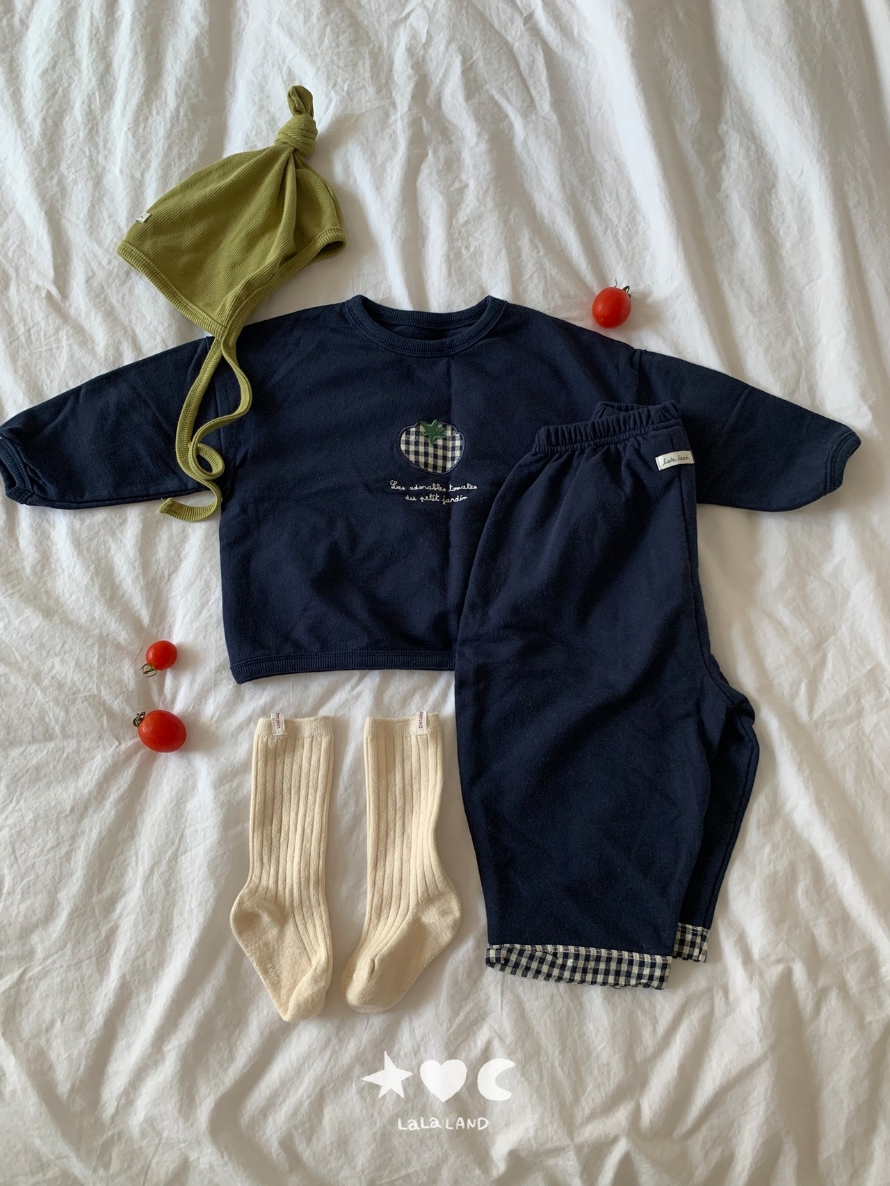 韓国子供服 / LALALAND / 26Autumn / ベベトマト ラッパTシャツ / 秋服 / ベビー *6M~18M*