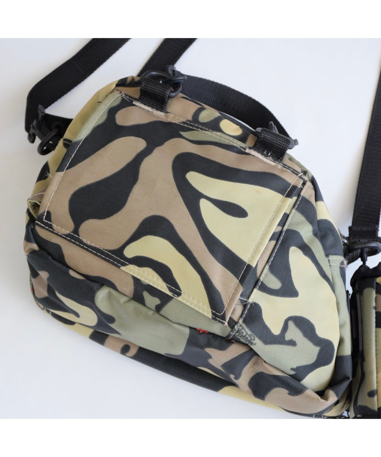 90's MAHARISHI “忍者タグ“3WAYカモフラージュバッグ カーキ マハリシ