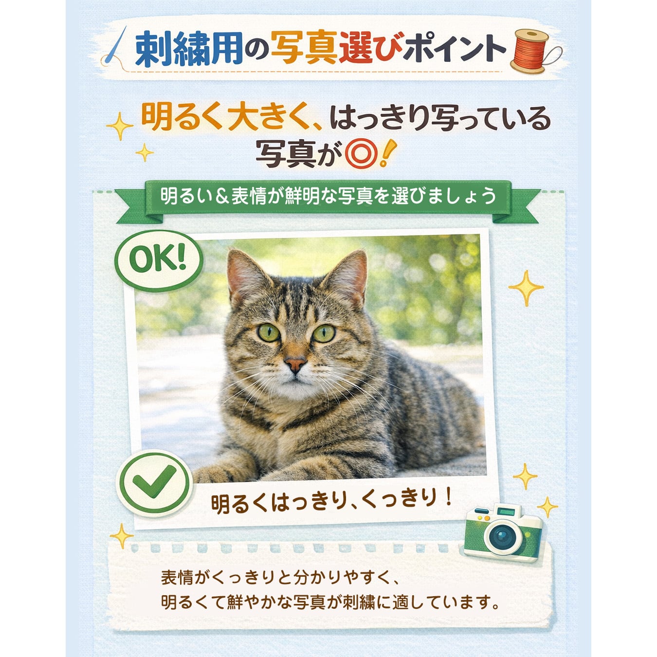 Tシャツにリアル刺繍】愛おしいペットの写真から作るうちの子刺繍