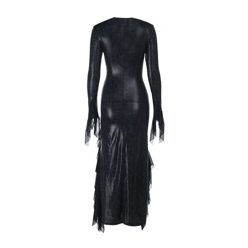 Sheer slit one-piece r0189