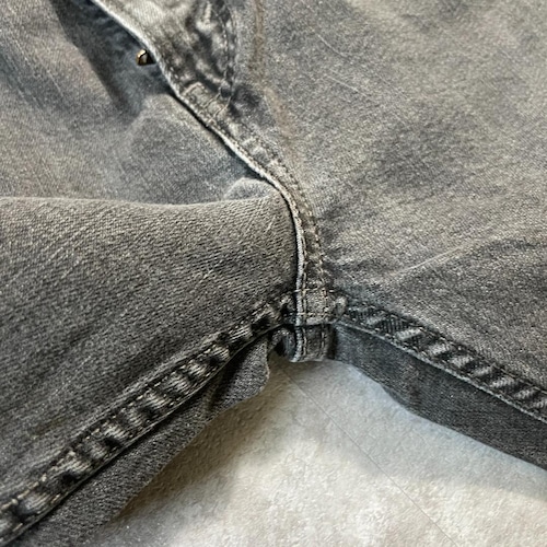【W38 L32】levi's 先染ブラック リーバイス 569 詳細写真13