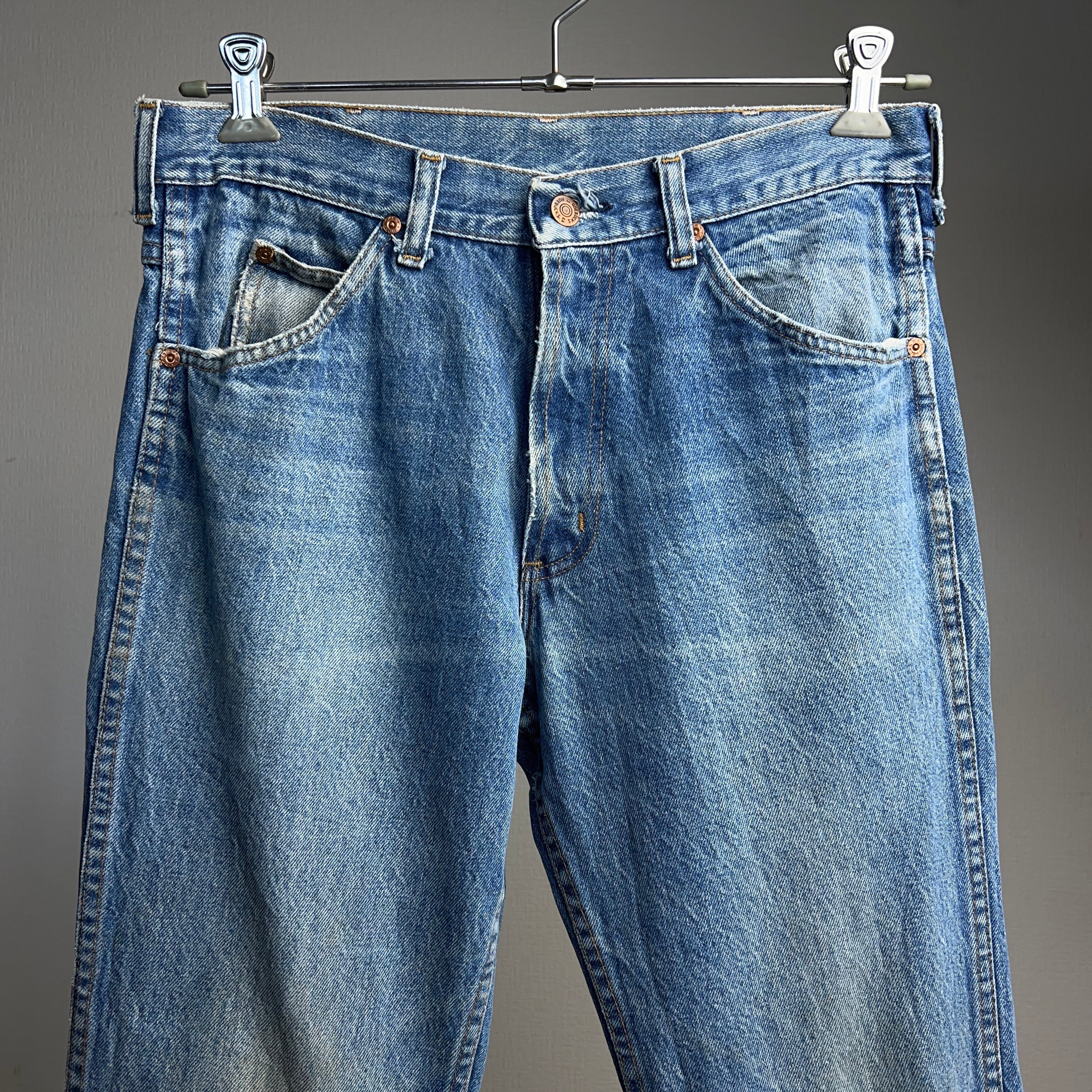 80's “ROEBUCKS” Bootcut Denim Pants SEARS W33 L30 80年代 シアーズ ローバックス  ブーツカットデニムパンツ フレア【0908A101】【送料無料】