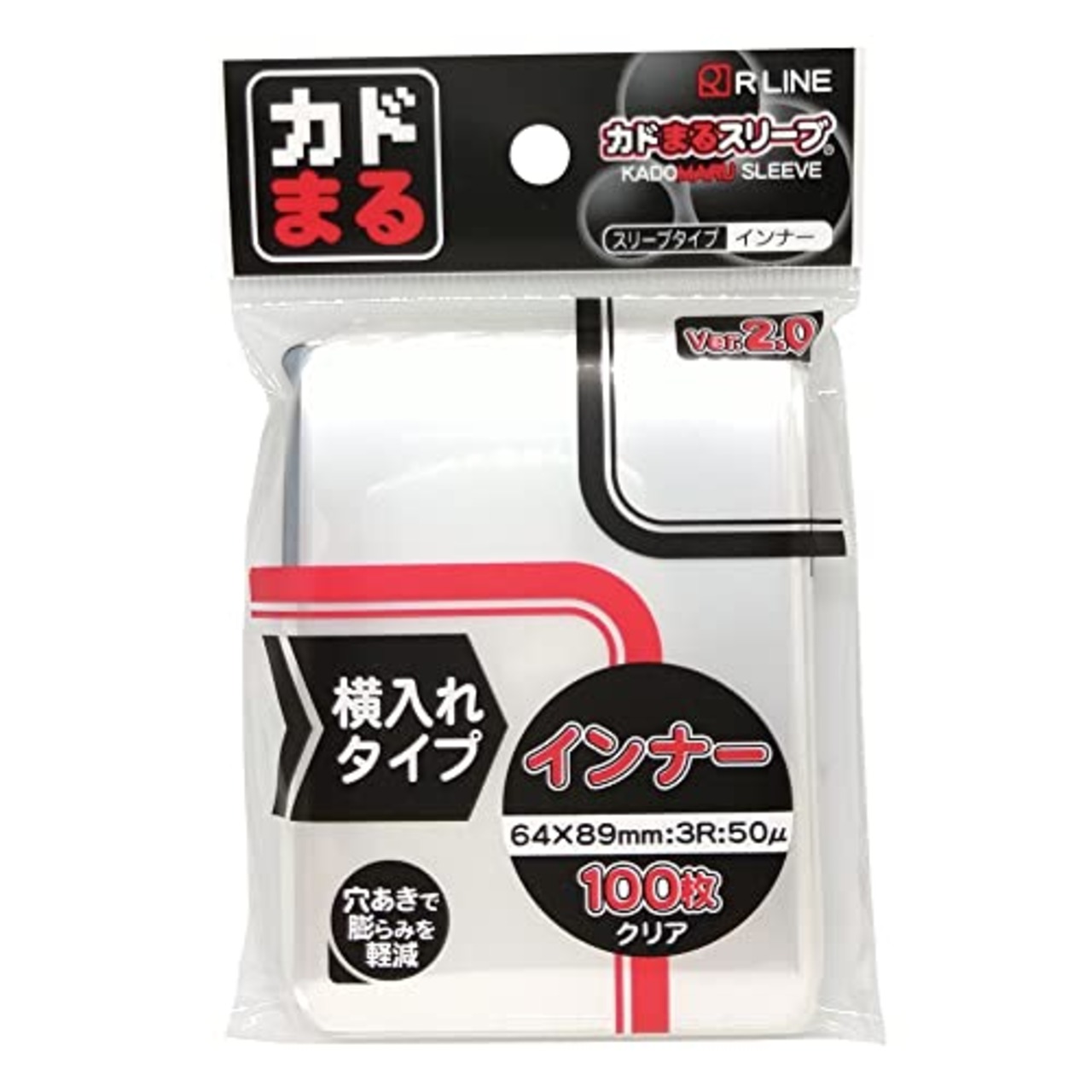 アールライン(R LINE) カドまるスリーブ インナー クリア横入れ 100入Ver.2