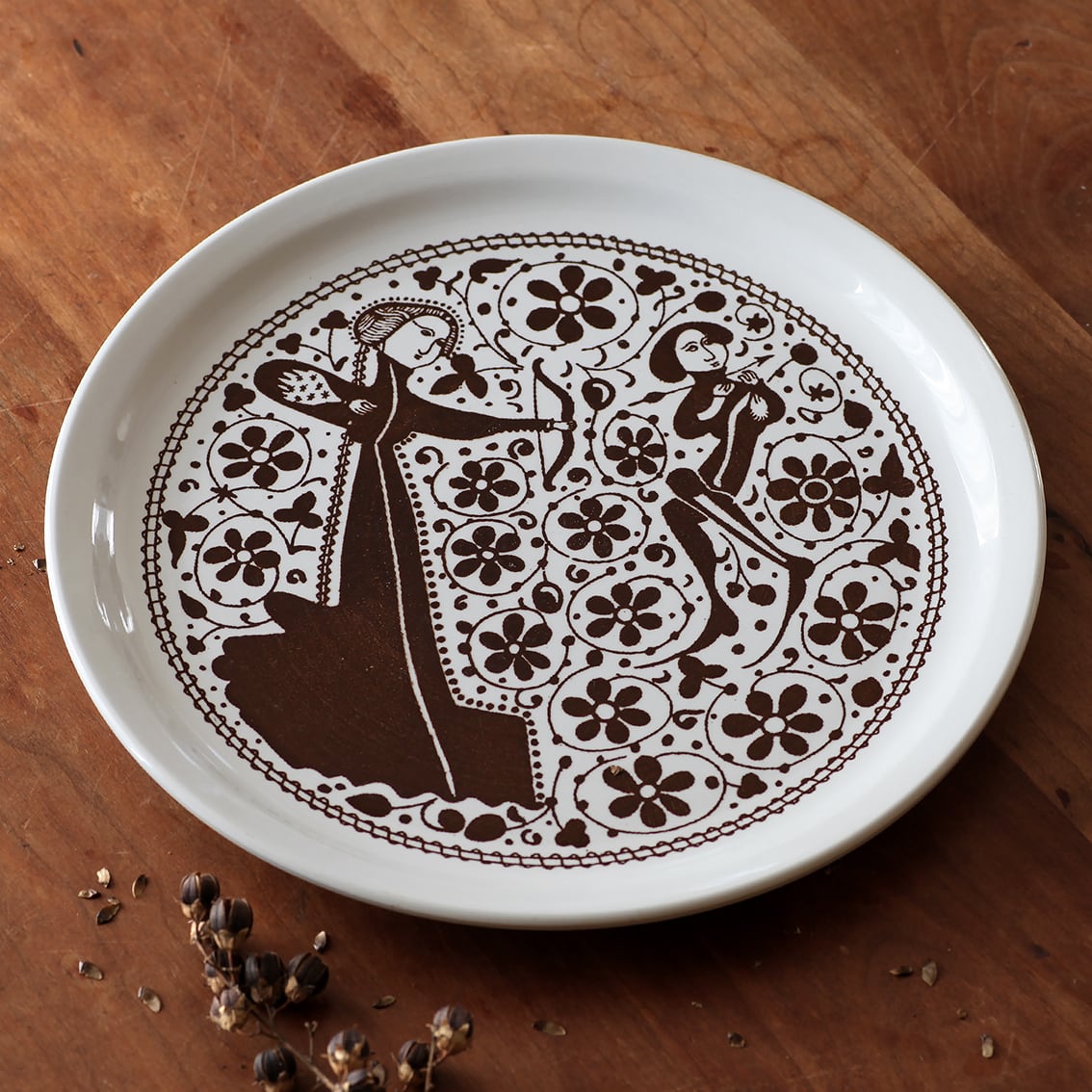 ベングト・バークランド グスタフスベリ ブルーフラワーのボウル 1971