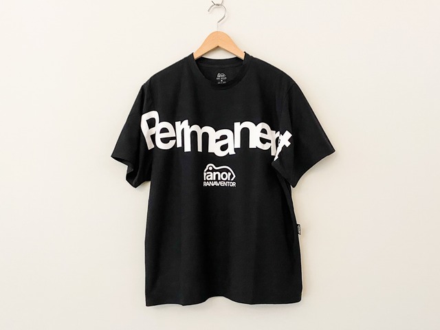 ranor(ラナー)  BIG - T Permanent メンズ・レディース 半袖Tシャツ BLACK