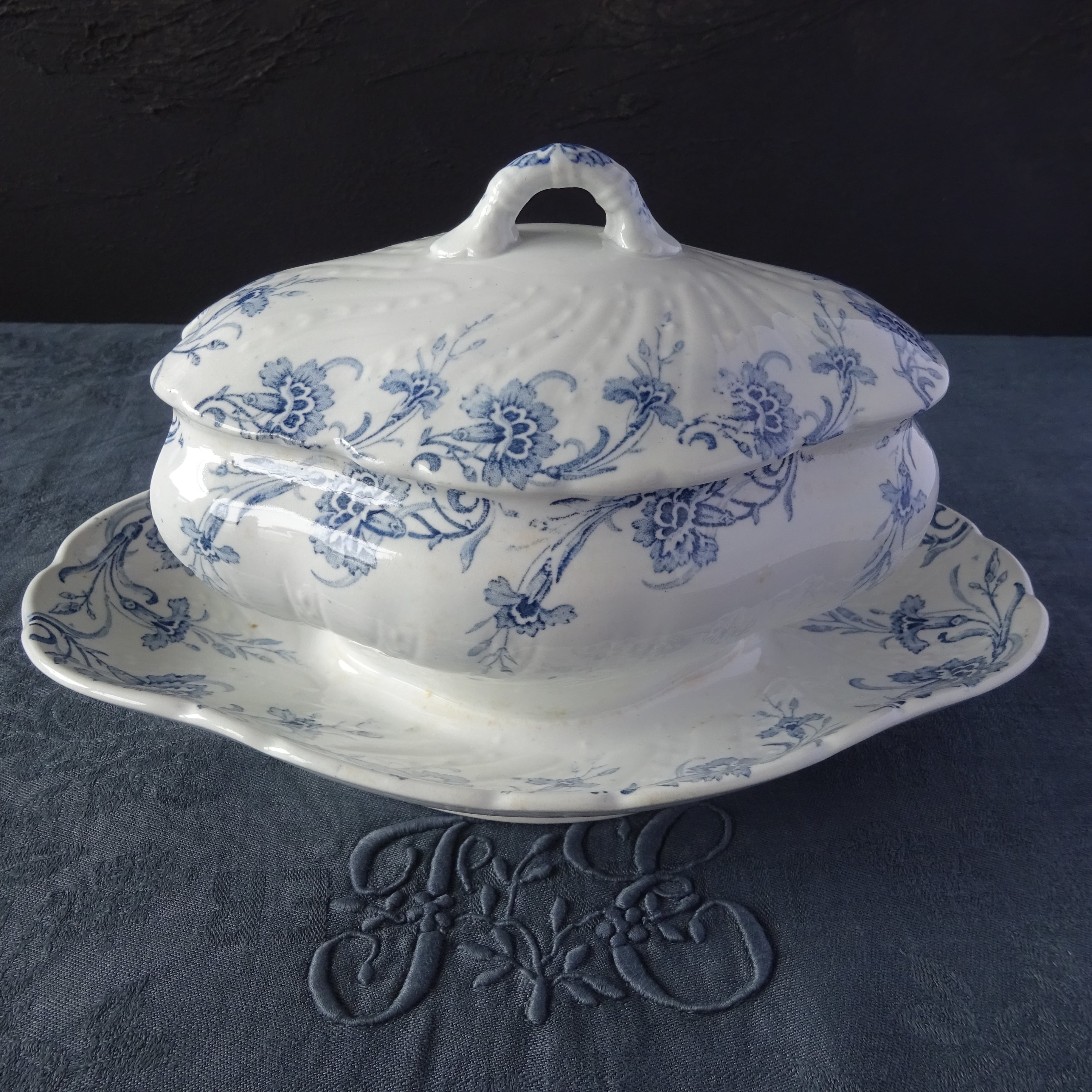 【 Épuisé 】【金継ぎ用】KG Luneville*modèle《KLEBER》Saucière pour Kintsugi