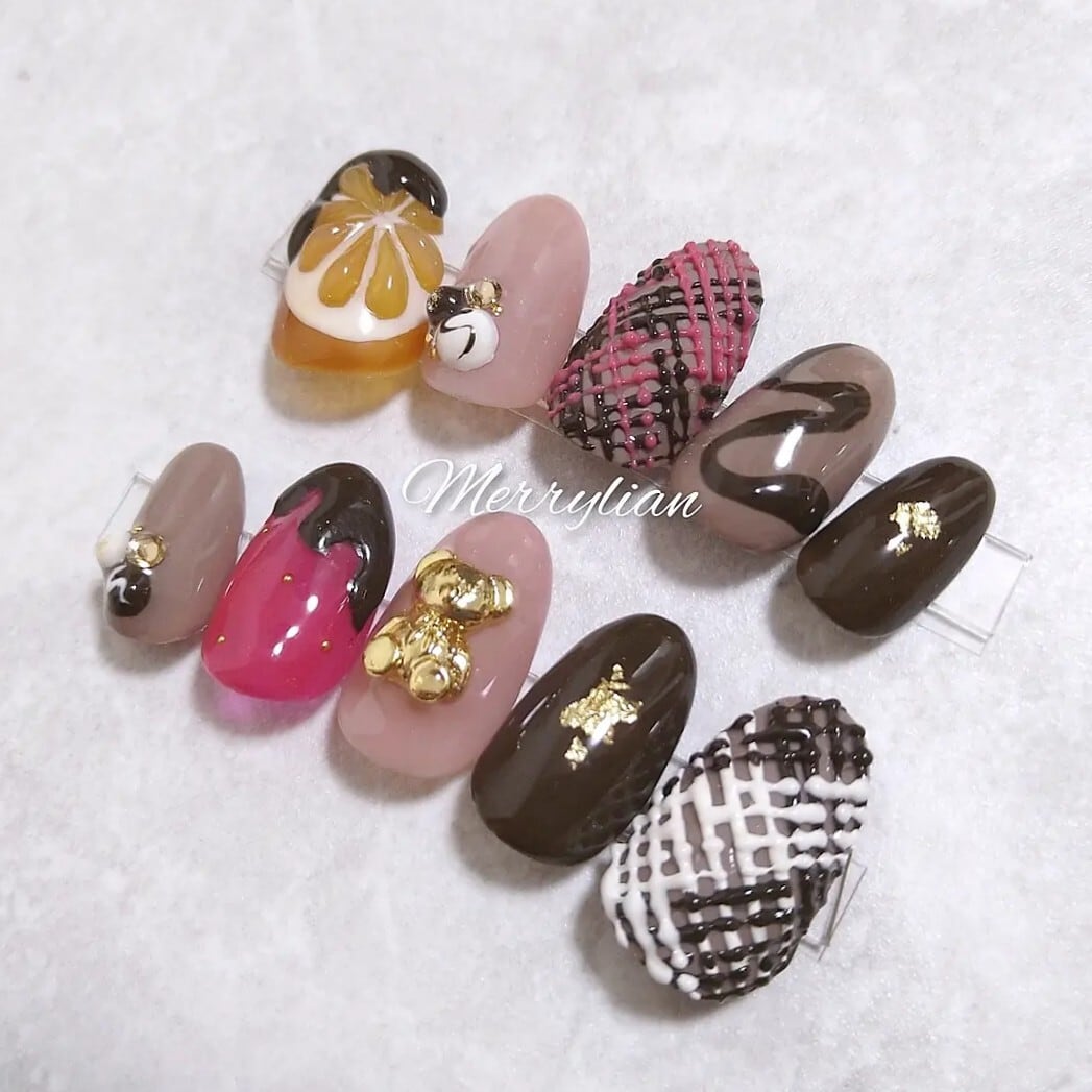 NO.12 ネイルチップ バレンタイン-