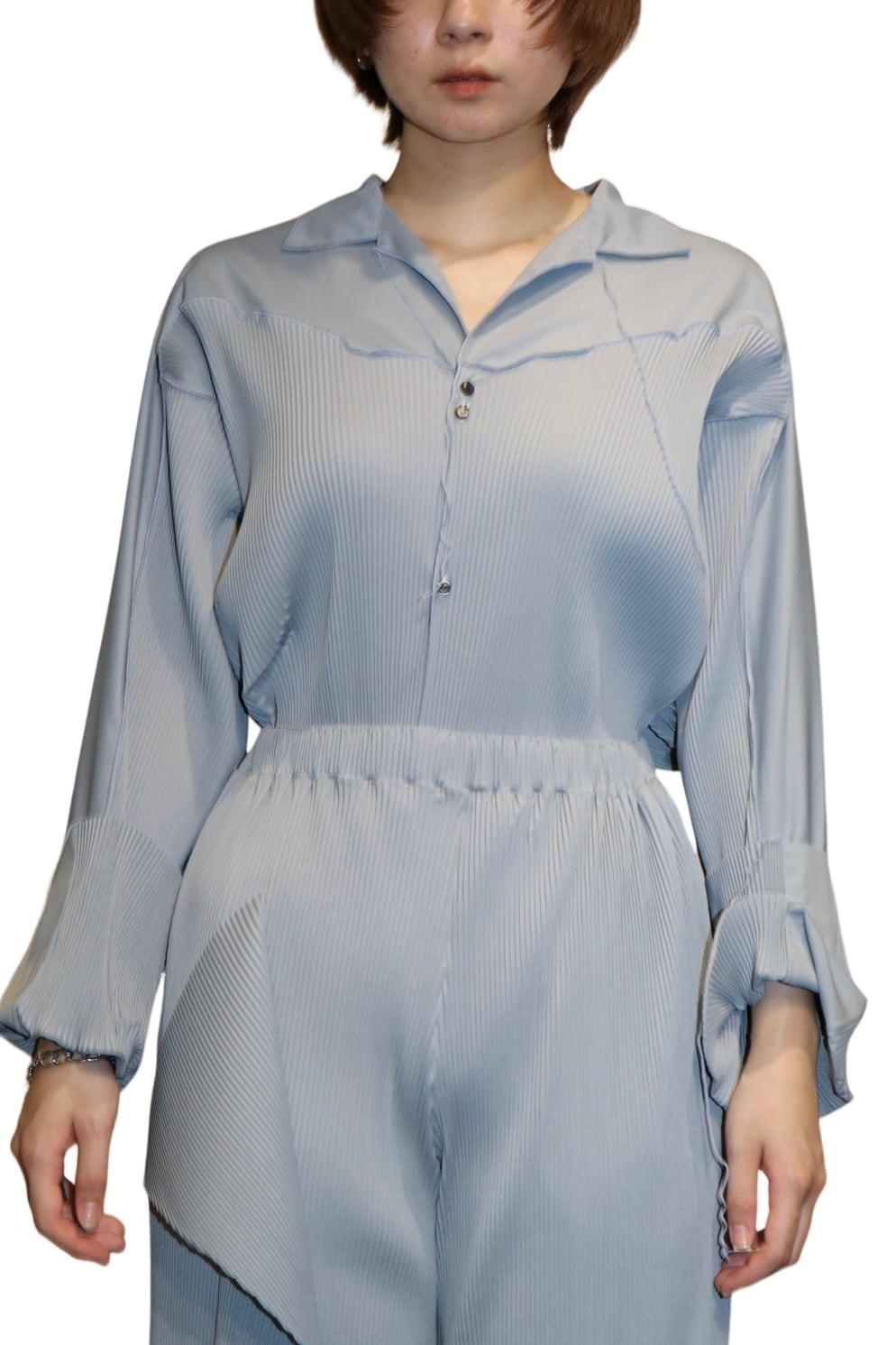 kotohayokozawa Todo wave shirts(GRAY) TD23A-SH | IAAAM ONLINE STORE