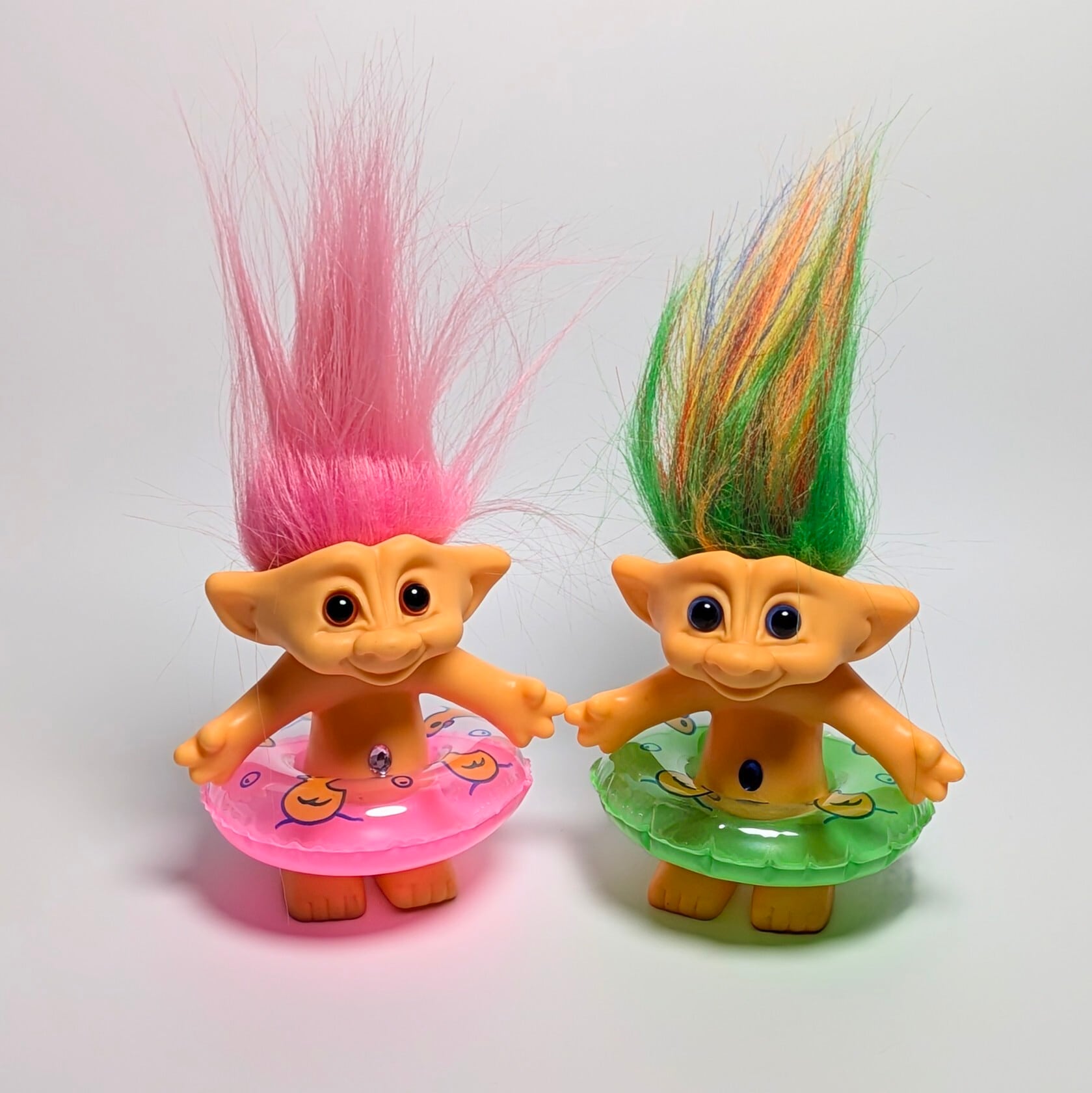 【 TROLL ( トロール ・ トロル ) 】 浮輪付きPVCフィギュア 〚アメリカン雑貨 アメトイ〛