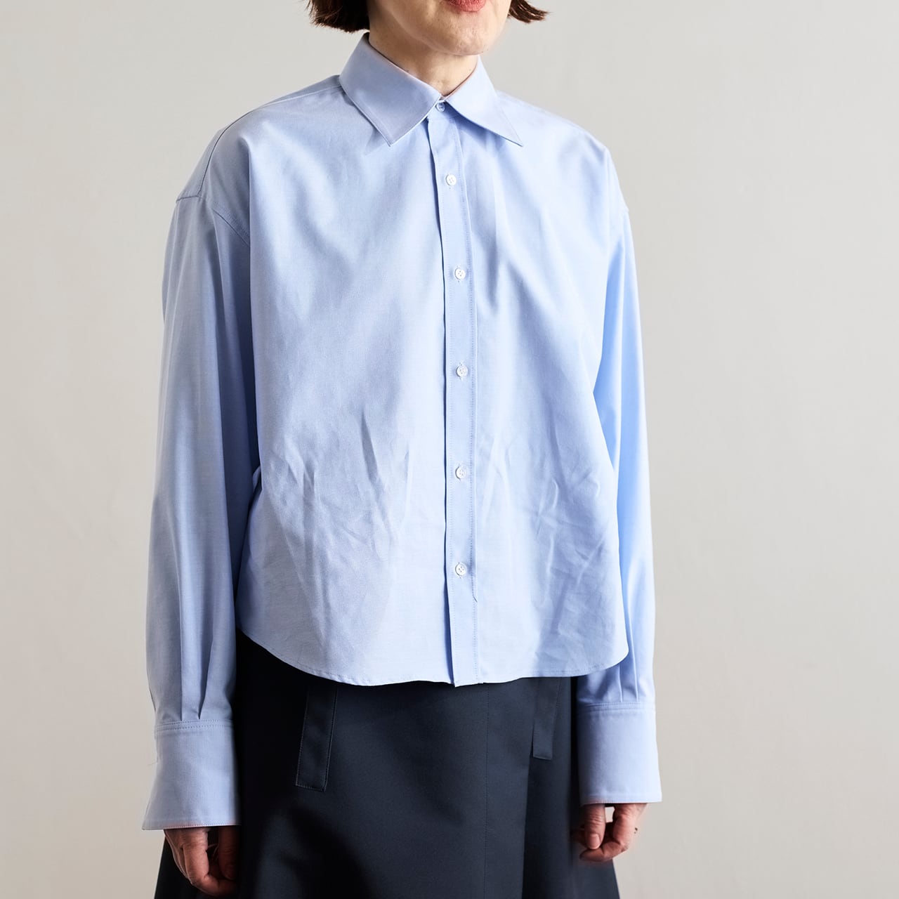 10 HANDCRAFTED MODERN テンハンドクラフテッドモダン regular collar shirt レギュラーカラーシャツ blue