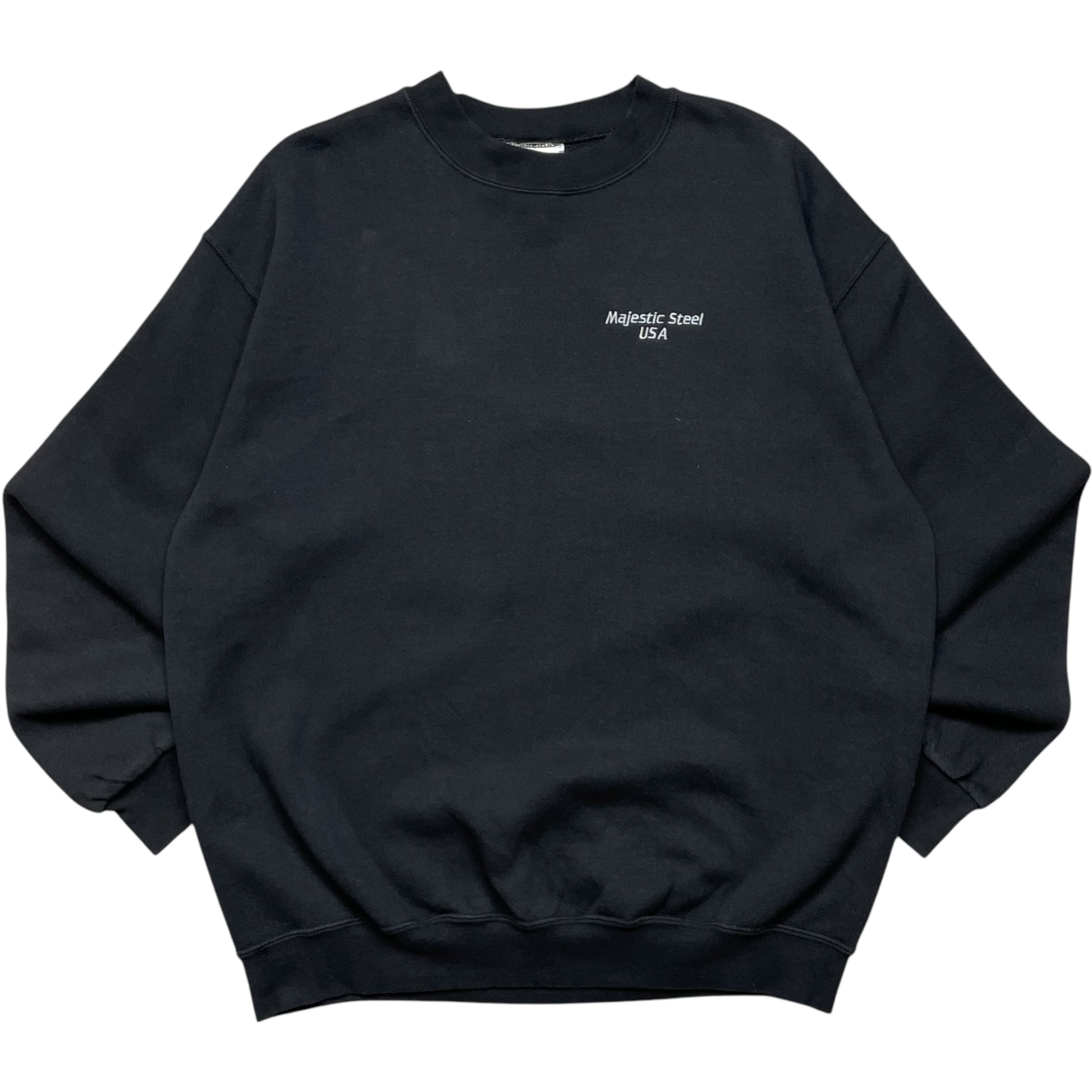 《L》 Lee リー スウェット 刺繍 ワンポイント ブラック 90年代 vintage no.6702