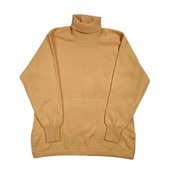 カシミヤ100% Cashmere カシミヤ タートルネック ニット セーター F /イエロー系  メンズ
