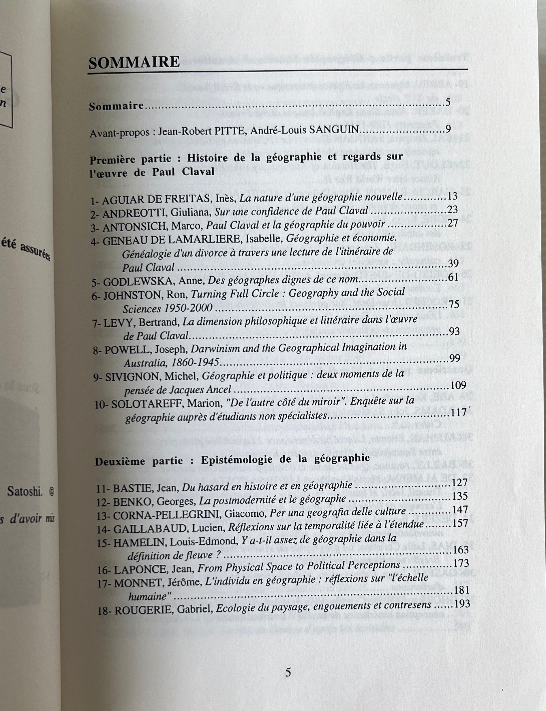 Geographie et Liberte: Melanges en hommage a Paul Claval / Jean-Robert Pitte, Andre-Louis Sanguin / L'Harmattan