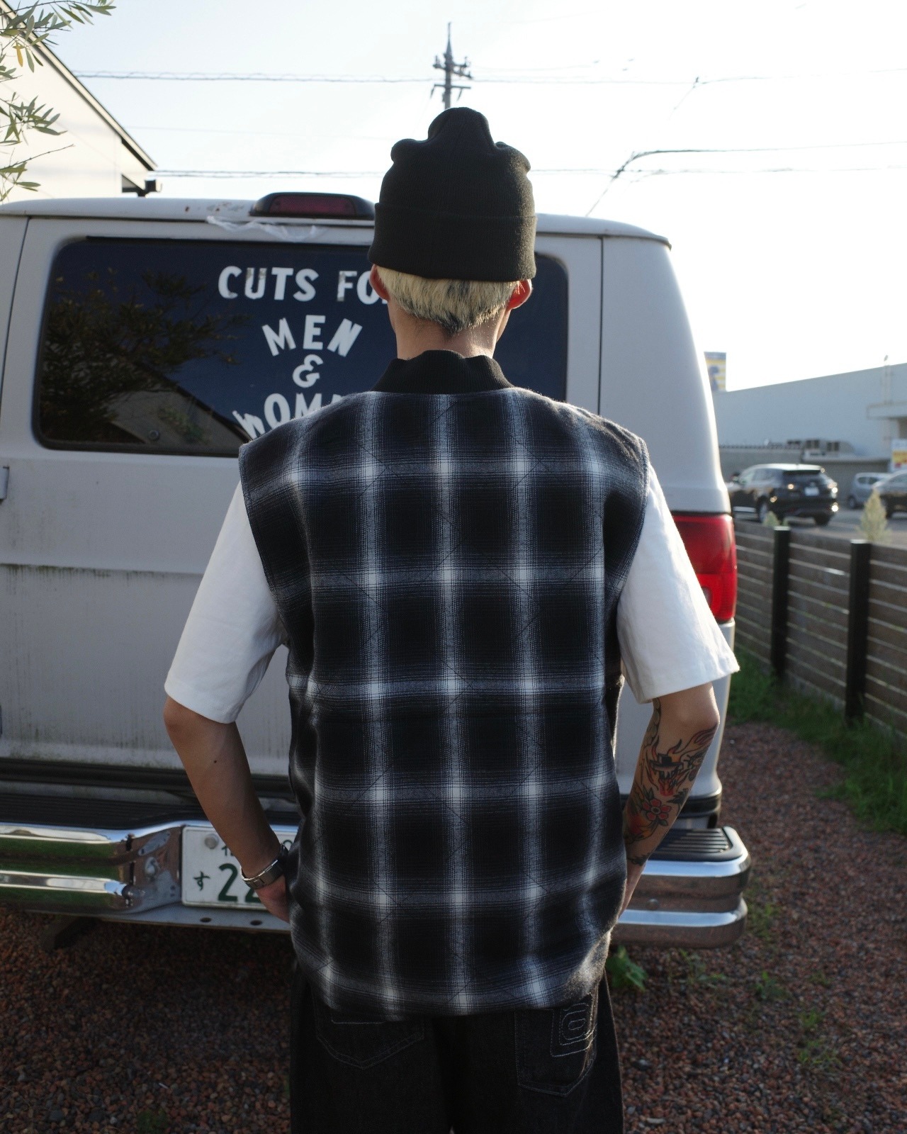 【XLARGE】 OMBRE PLAID REVERSIBLE VEST【エクストララージ】