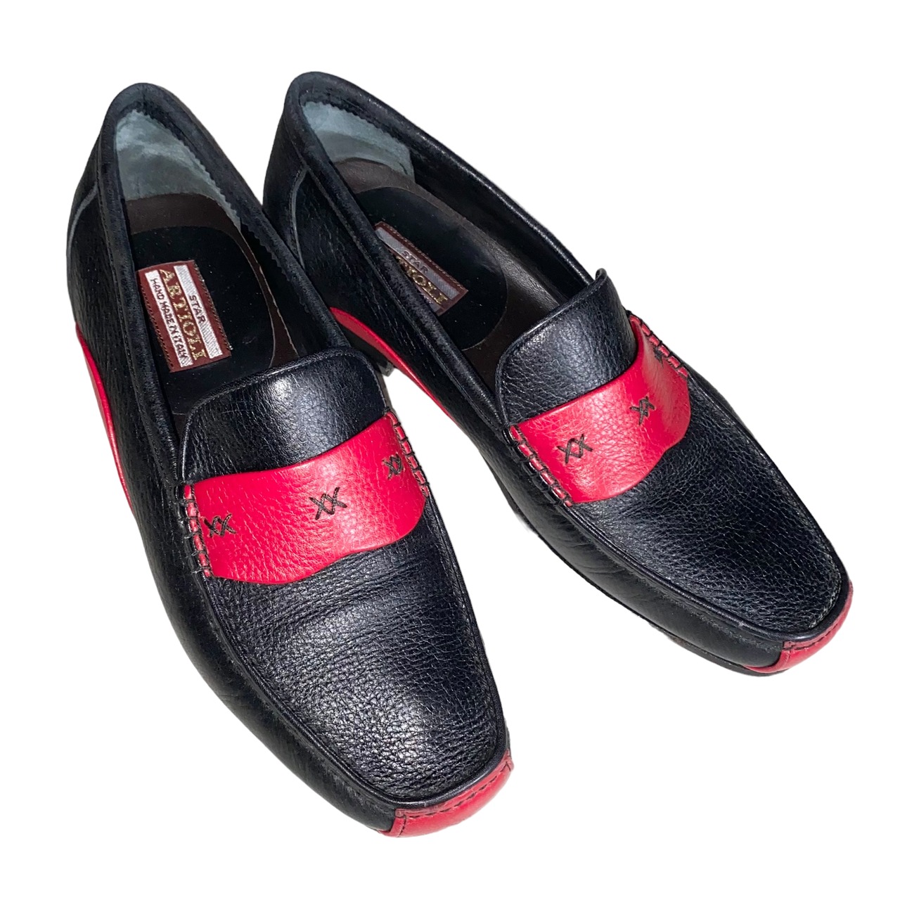 ARTIOLI bicolor leather loafers