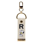 スヌーピーイニシャルタグキーホルダー R(0506792)