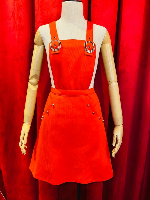 英国　60’ｓ Vintage サロペットスカート
