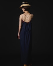 【suie】Gold ring spaghetti strap dress/リングキャミソールマキシドレス