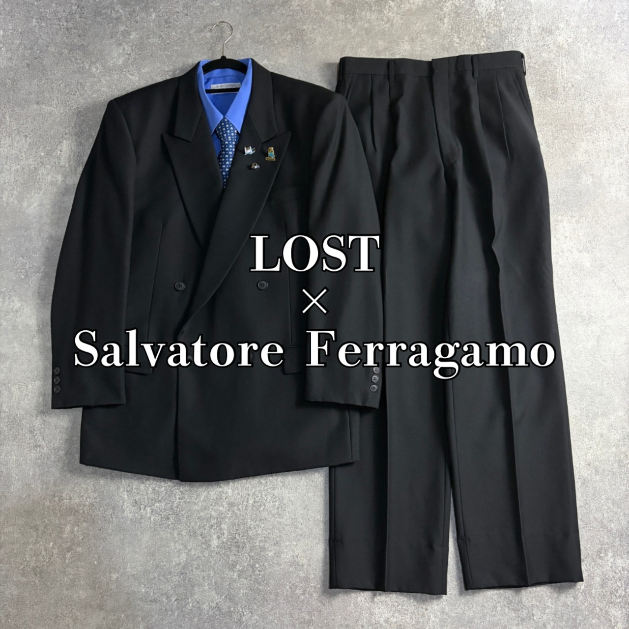 古着屋LOST【vintage】セットアップ ダブルスーツ LOST