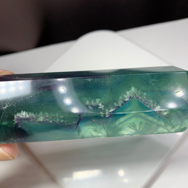 N.9.グリーンベース♪エンジェルフェザーフローライトダブルターミネーテッドポイント