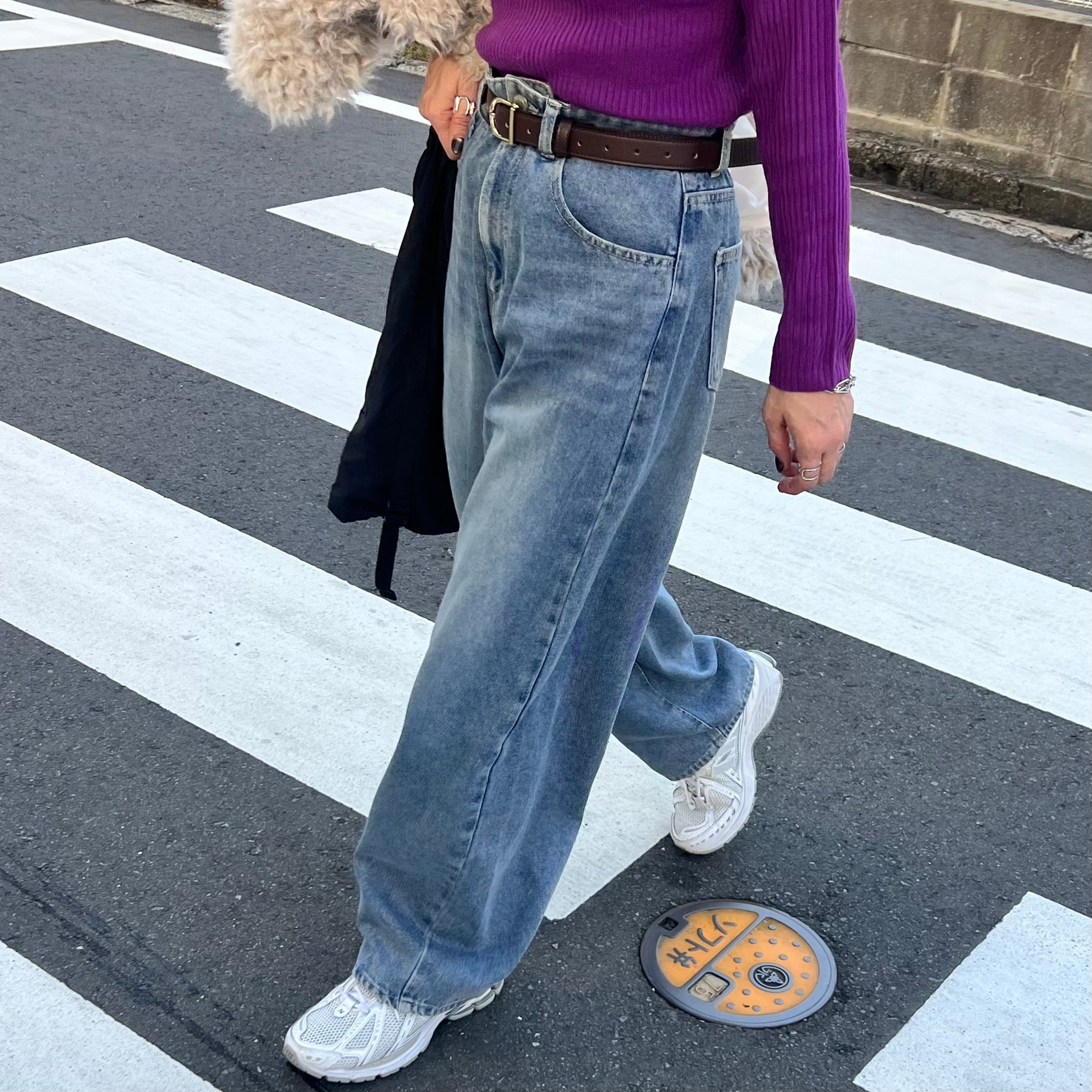 デニムバレルレッグパンツ【p263268-z】メール便送料無料/ネコポス発送