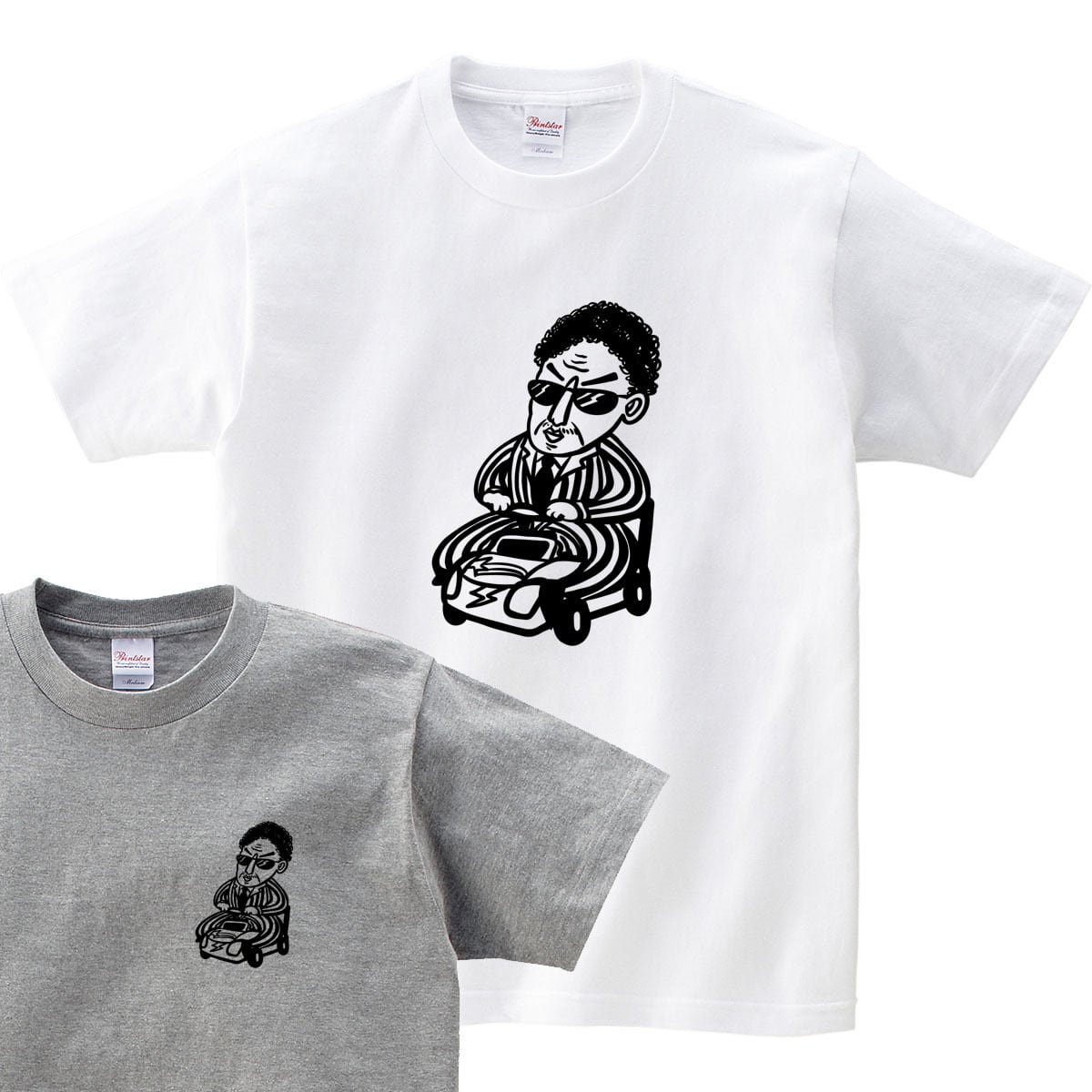 選べるデザイン ミニカーとおじさん Tシャツ os109 自動車 遊び